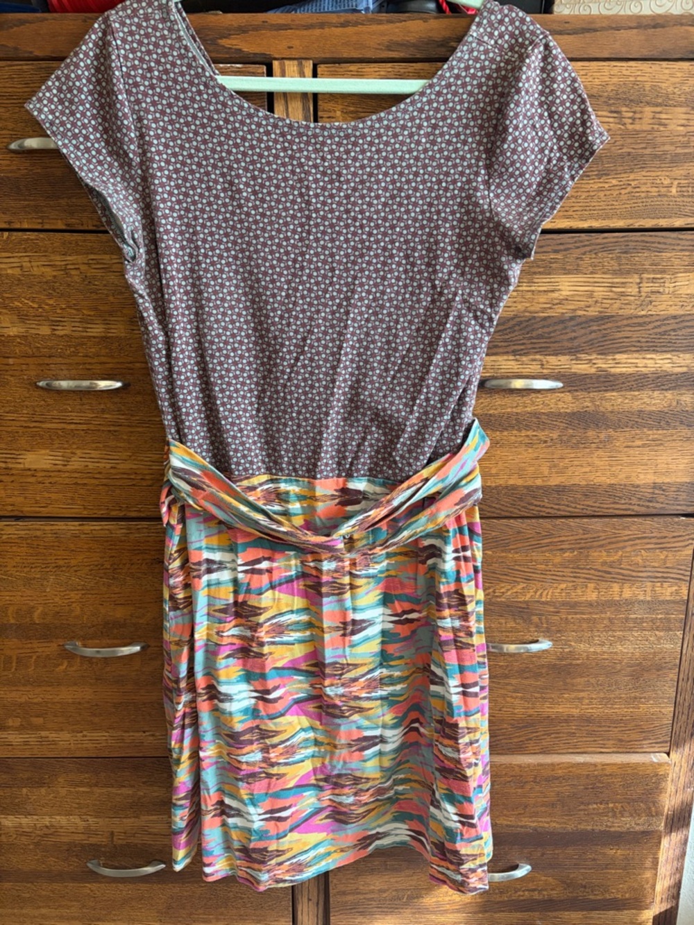Blue Platypus pattern mix dress size Large